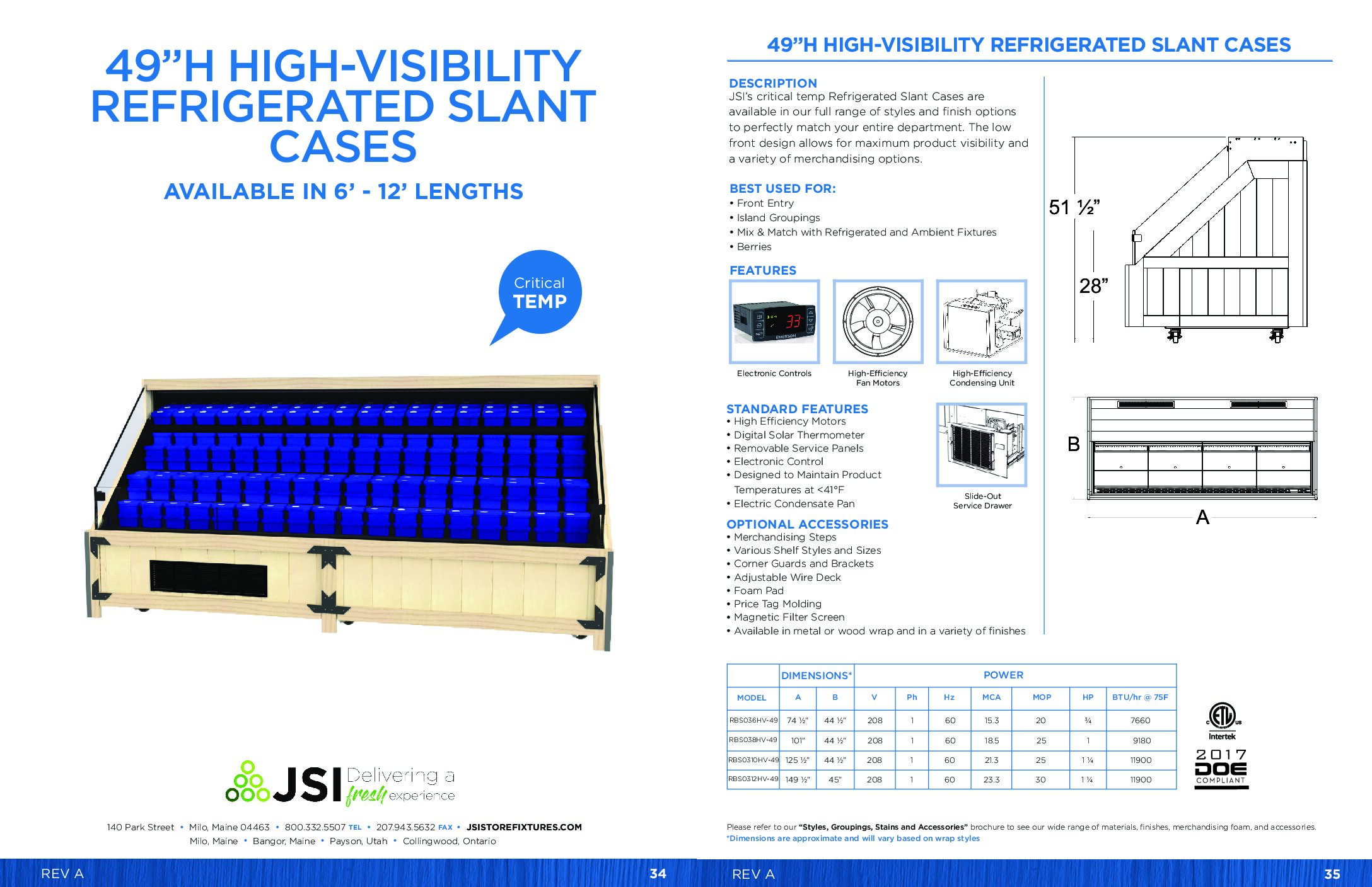 49in High-Visibility Refrigerated Slant Cases 6ft-12ft (PDF)