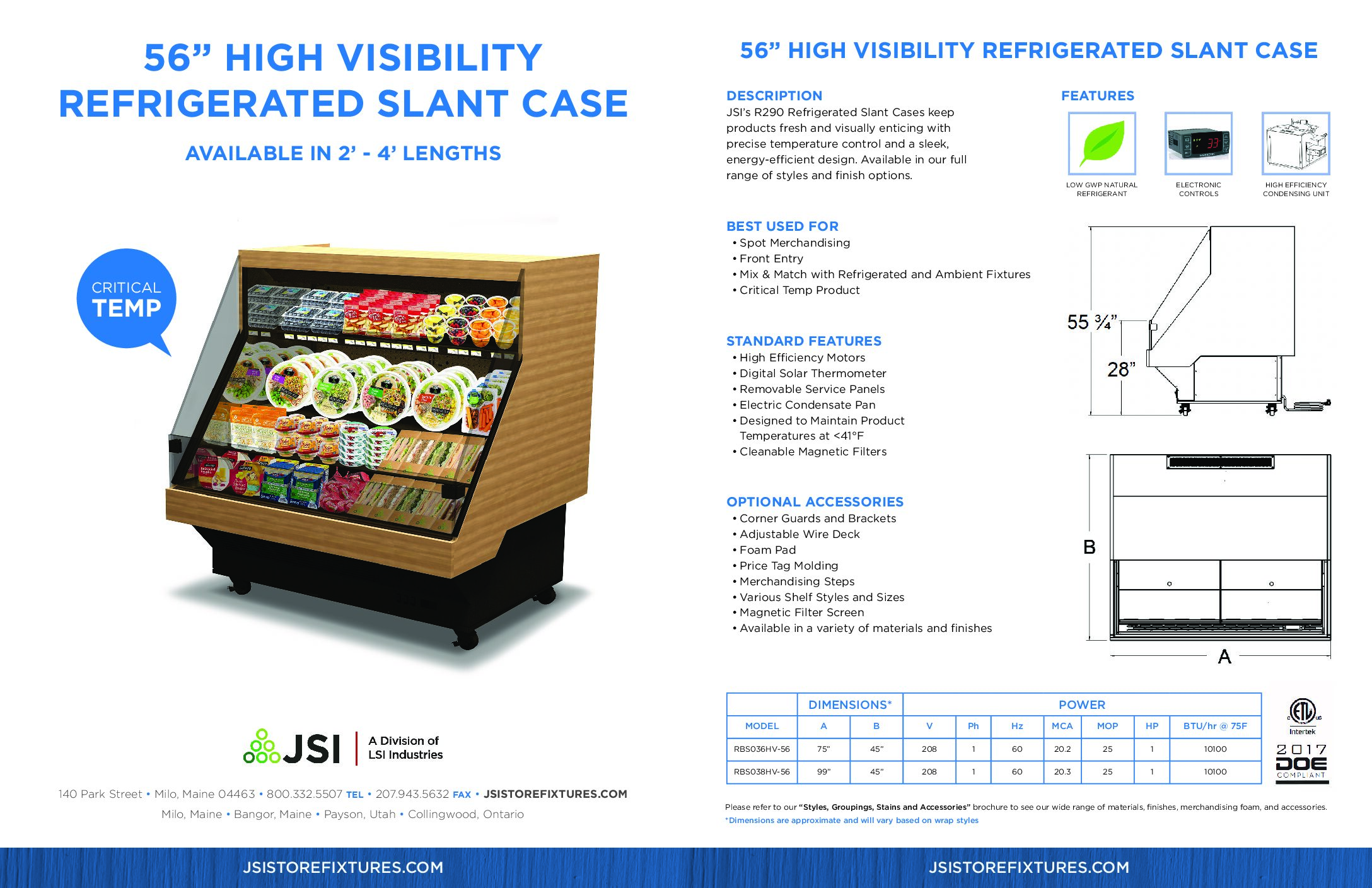 56in High-Visibility Refrigerated Slant Cases (PDF)