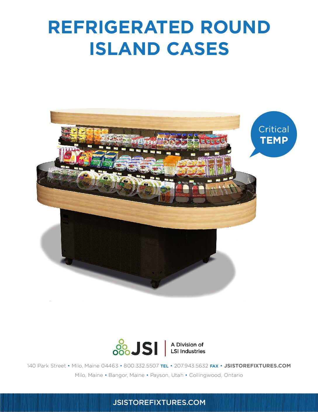 Fresh To Go Island Refrigerated Case Spec Sheet (PDF)