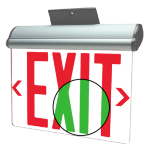 Value Series Edge-lit Exit Sign